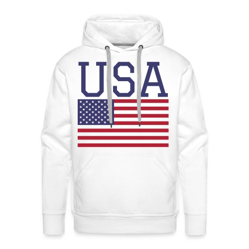 USA American Flag - Fourth of July Everyday - Men's Premium Hoodie