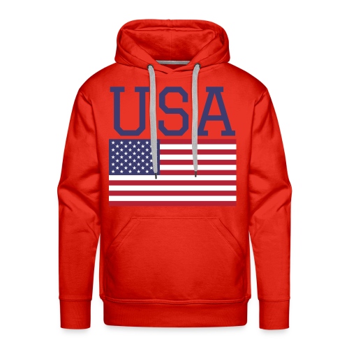 USA American Flag - Fourth of July Everyday - Men's Premium Hoodie