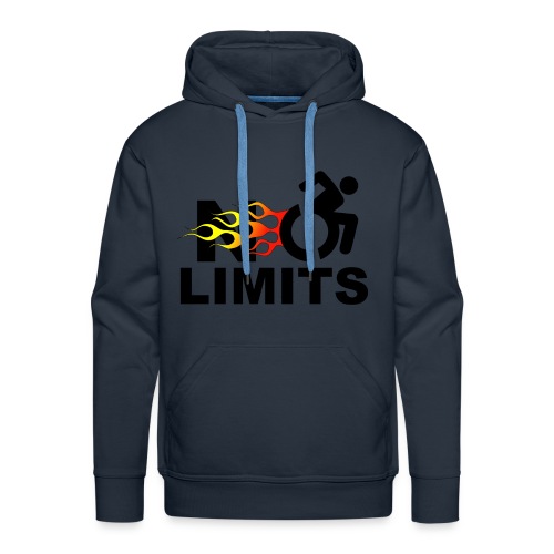 No limits for me with my wheelchair - Men's Premium Hoodie