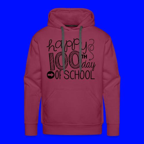 Happy 100th Day of School Arrows Teacher T-shirt - Men's Premium Hoodie
