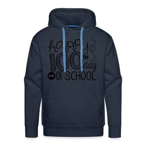 Happy 100th Day of School Arrows Teacher T-shirt - Men's Premium Hoodie