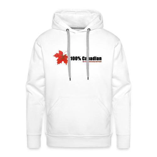 100% Canadian - Men's Premium Hoodie