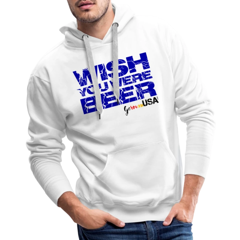 Wish You Were Beer - Men's Premium Hoodie
