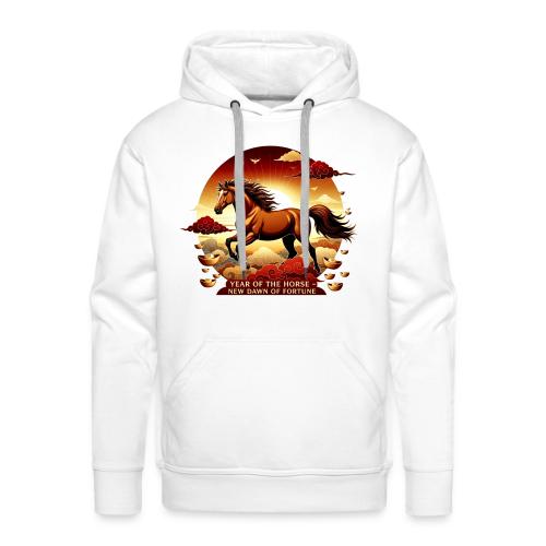 Year of the Horse Sunrise T Shirt, Lunar New Year - Men's Premium Hoodie