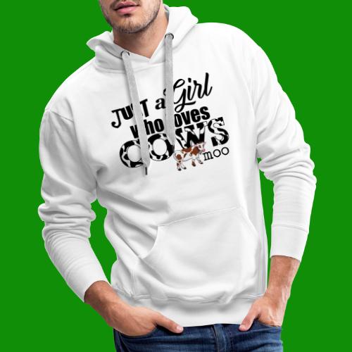 Just a Girl Who Loves Cows - Men's Premium Hoodie