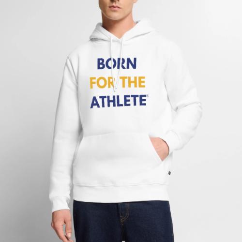 Born for the Athlete, Blue/Yellow - Men's Premium Hoodie