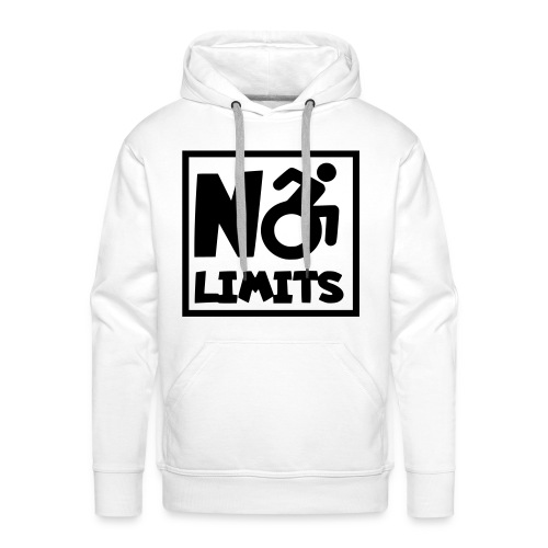 No limits for this wheelchair user. Humor * - Men's Premium Hoodie