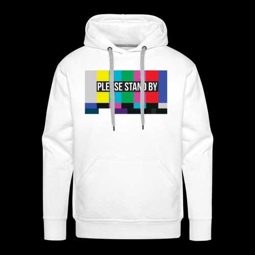 Please Stand By Color Bar Test Pattern - Men's Premium Hoodie
