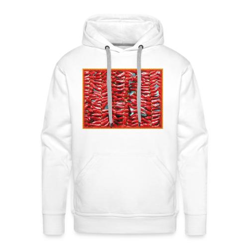 Red Jalapeno Chilli Peppers Cute Photo. Buy Now - Men's Premium Hoodie