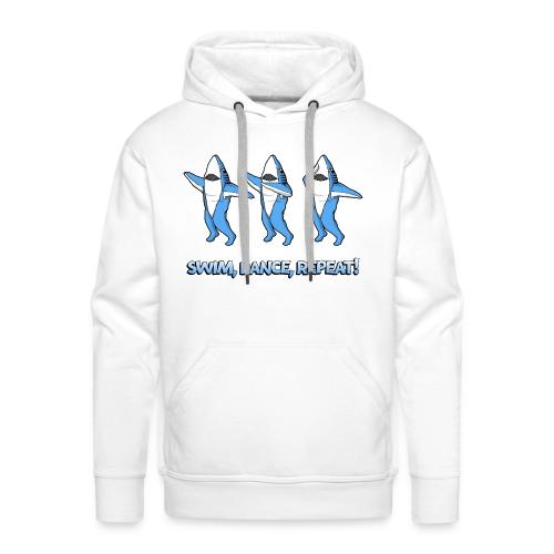 Dancing Sharks - Swim, Dance, Repeat - Men's Premium Hoodie