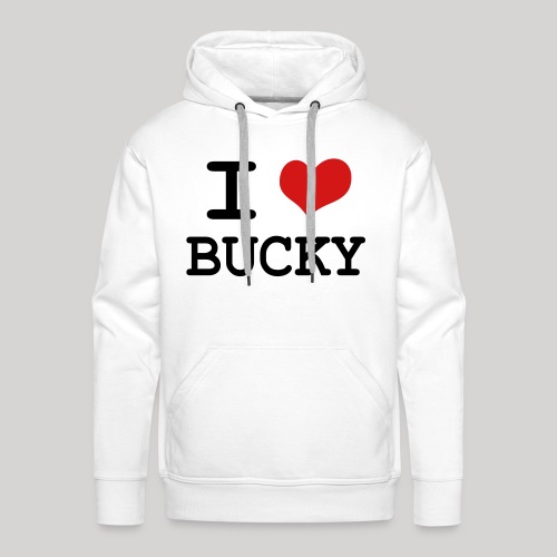 I heart Bucky - Men's Premium Hoodie
