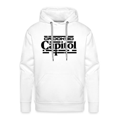 Crooked Capitol Logo Black - Men's Premium Hoodie