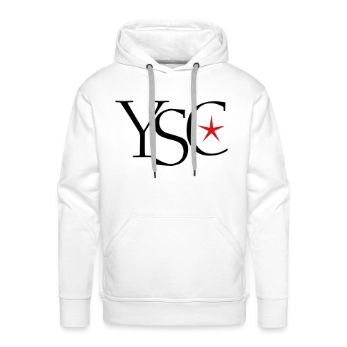 ysc initials red star - Men's Premium Hoodie