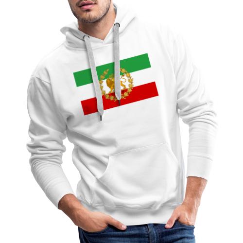 State Flag of Iran Lion and Sun - Men's Premium Hoodie