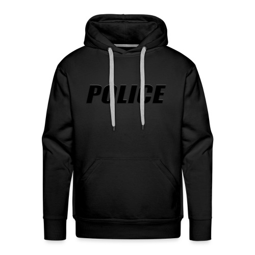 Police Black - Men's Premium Hoodie