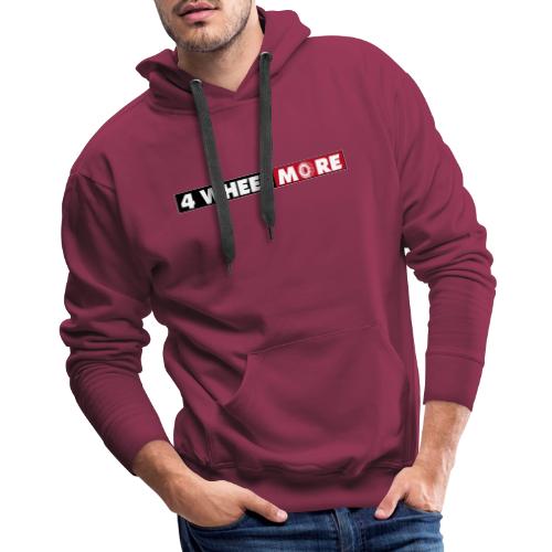 4 Wheel More Rectangle Logo - Men's Premium Hoodie