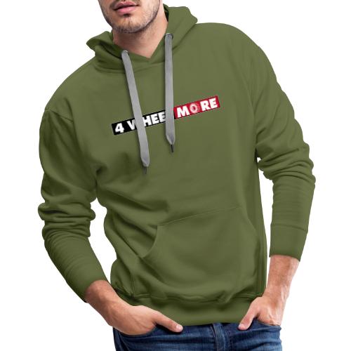 4 Wheel More Rectangle Logo - Men's Premium Hoodie