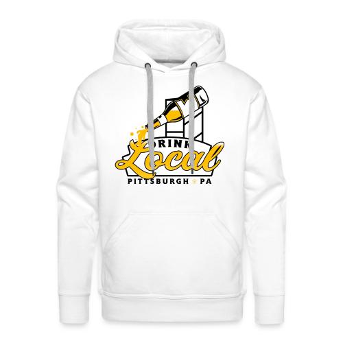 drink local pgh png - Men's Premium Hoodie