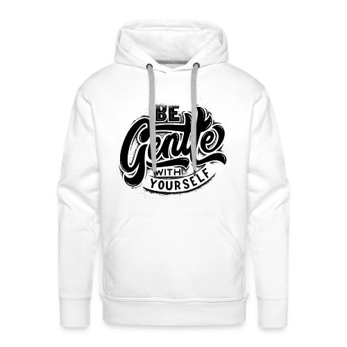 Black Typographic design - Men's Premium Hoodie