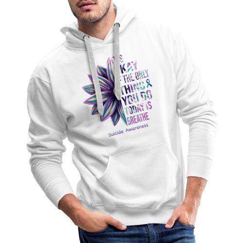 Wellness Collection - All You Do Today is Breathe - Men's Premium Hoodie
