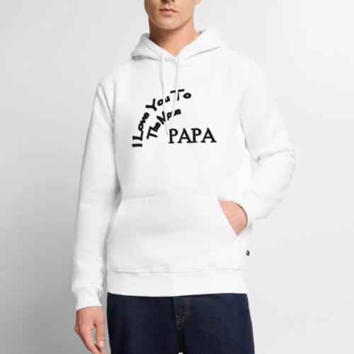 I Love You to The Moon Papa | Father's Day Family - Men's Premium Hoodie