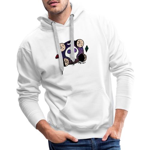 Moon Skull from Outer Space - Men's Premium Hoodie