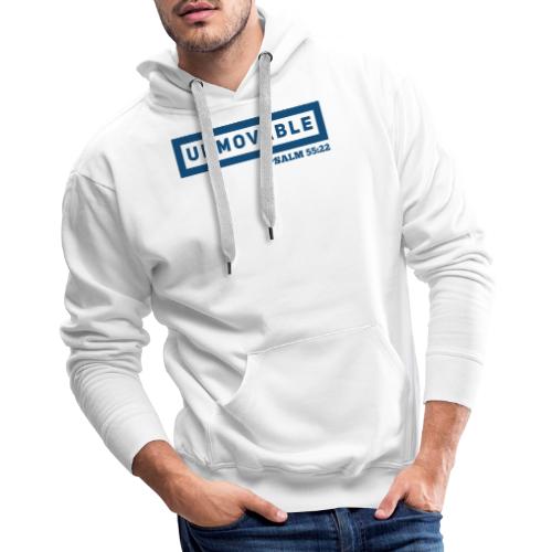 Unmovable: Psalm 55:22 - Men's Premium Hoodie