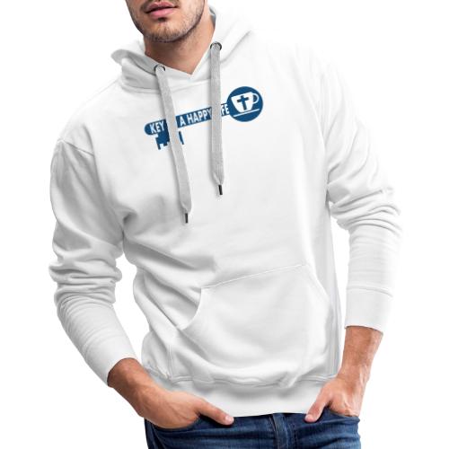 Jesus and Coffee the key to a happy life - Men's Premium Hoodie