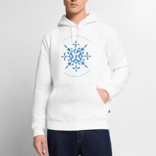 Coastal Christmas Snowflake 01 - Men's Premium Hoodie