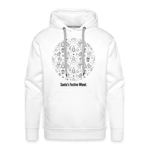 Santa's Festive Wheel T-Shirt - Men's Premium Hoodie