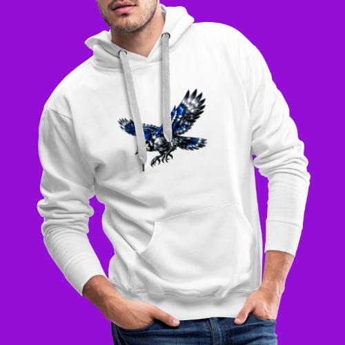 Silver Blue Jay Dive - Men's Premium Hoodie