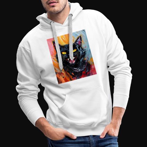 Black Cat Halloween - Men's Premium Hoodie