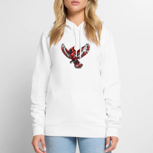 Silver Cardinal in Flight - Men's Premium Hoodie