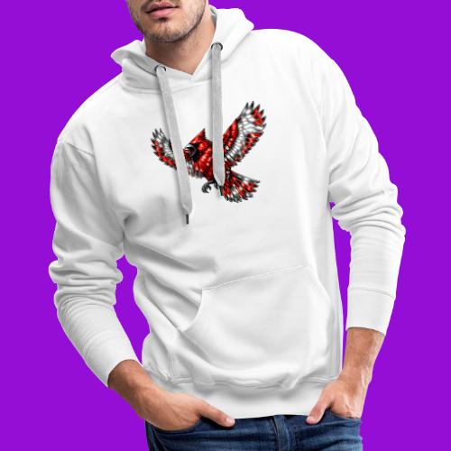 Cardinal in Flight - Men's Premium Hoodie