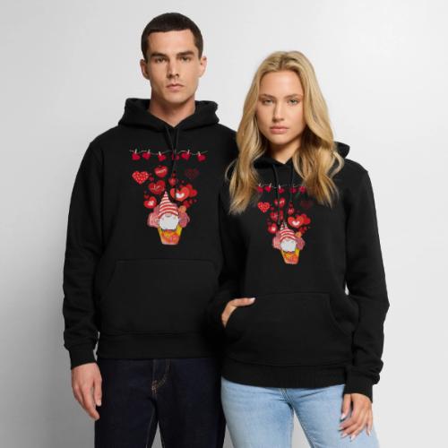 Design wrapped in love hearts, vibrating in love. - Men's Premium Hoodie