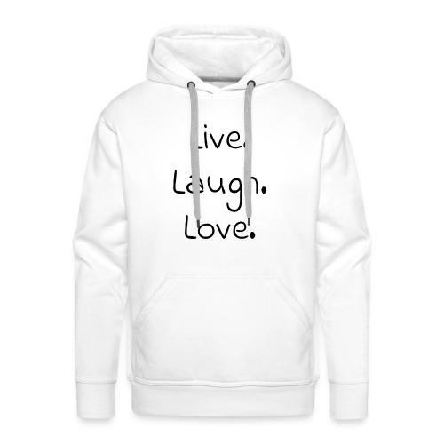 Smoon City_Live laugh love Black - Men's Premium Hoodie