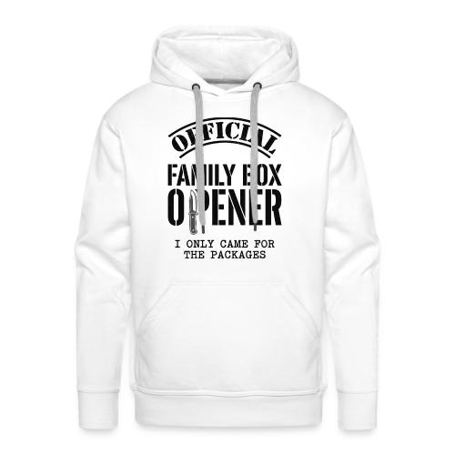 Official Family Box Opener Funny Knife Collector - Men's Premium Hoodie