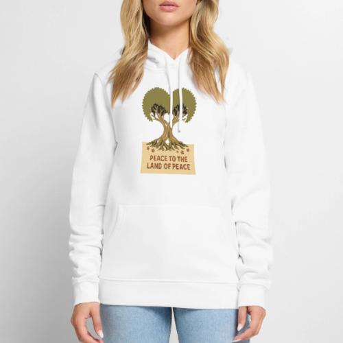 Peace To The Land Of Peace Tree Heart - Men's Premium Hoodie