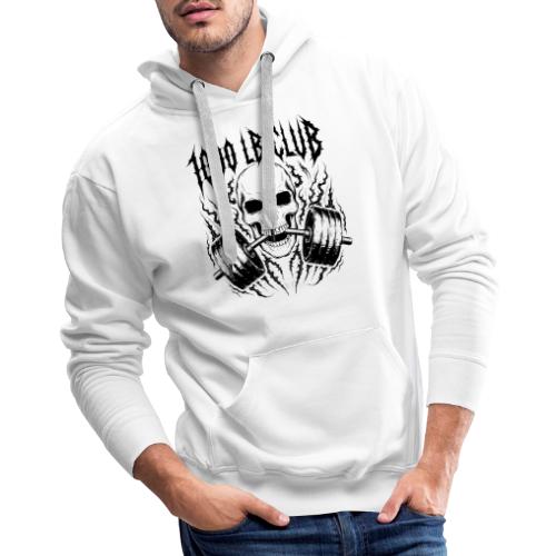 1000 LB Club Skull Barbell Powerlif - Men's Premium Hoodie