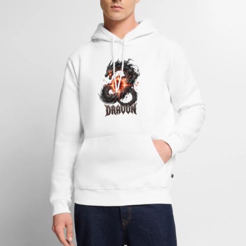 Dravon Fire Dragon Dark Fantasy Graphic T-Shirt - Men's Premium Hoodie