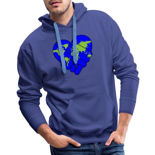 World United in Love - Men's Premium Hoodie