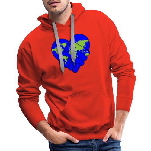 World United in Love - Men's Premium Hoodie