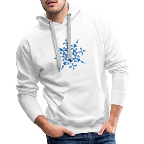 Coastal Christmas Snowflake - Men's Premium Hoodie