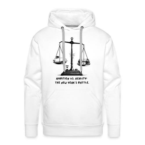 Ambition vs. Reality T-Shirt, Mug, & Leggings - Men's Premium Hoodie