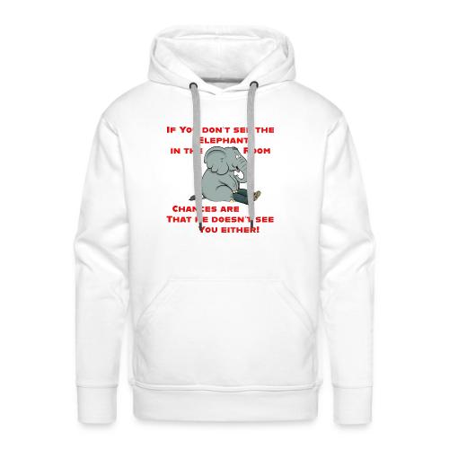 Elephant in the Room Meme - Men's Premium Hoodie