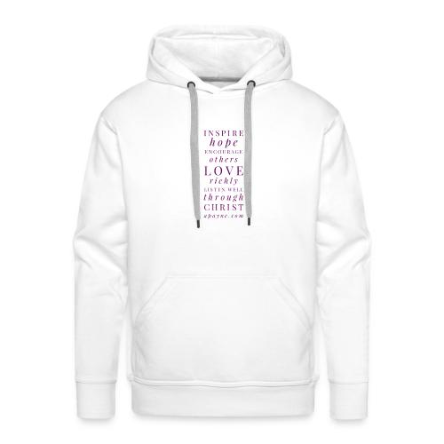 Inspire Hope, Encourage, Love - Men's Premium Hoodie