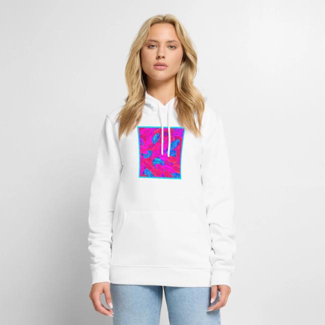 Vibrant Neon Leaves Artful Elegance