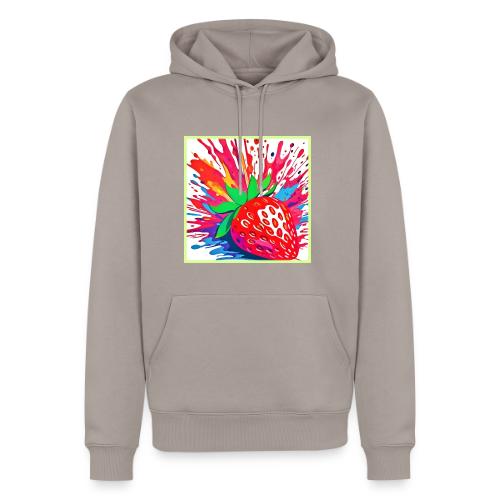 Splatter Strawberry Splash - Men's Premium Hoodie