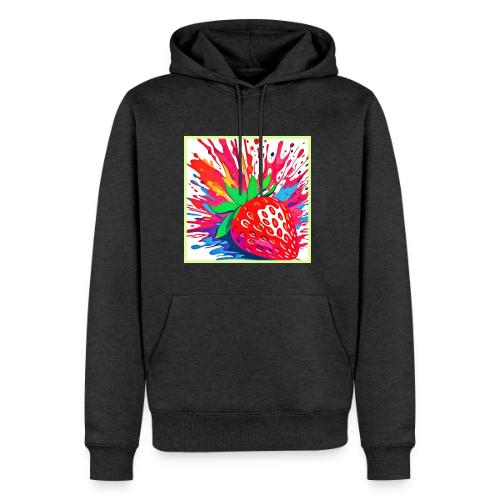 Splatter Strawberry Splash - Men's Premium Hoodie