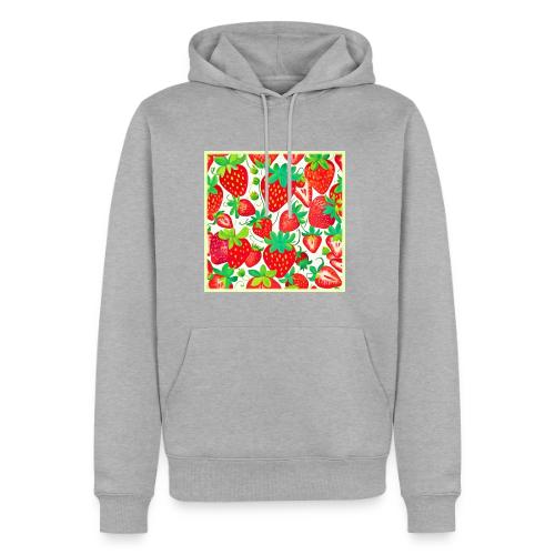 Strawberry Swirl Pattern - Men's Premium Hoodie